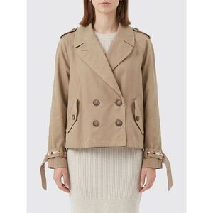 Bazar Deluxe Women Bazar Deluxe Double-Breasted Cotton Blend Trench Coat